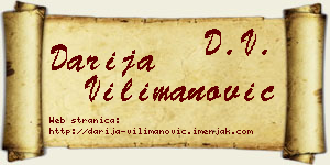 Darija Vilimanović vizit kartica
